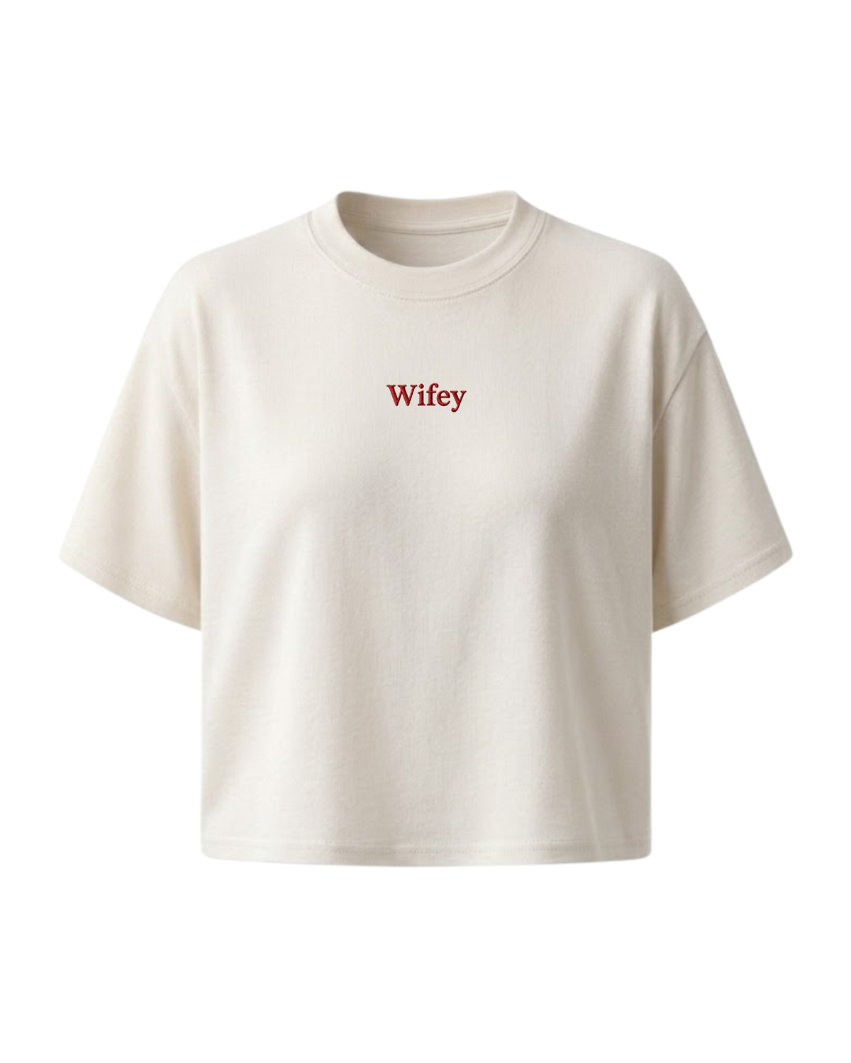 "Wifey" Embroidered T-Shirt