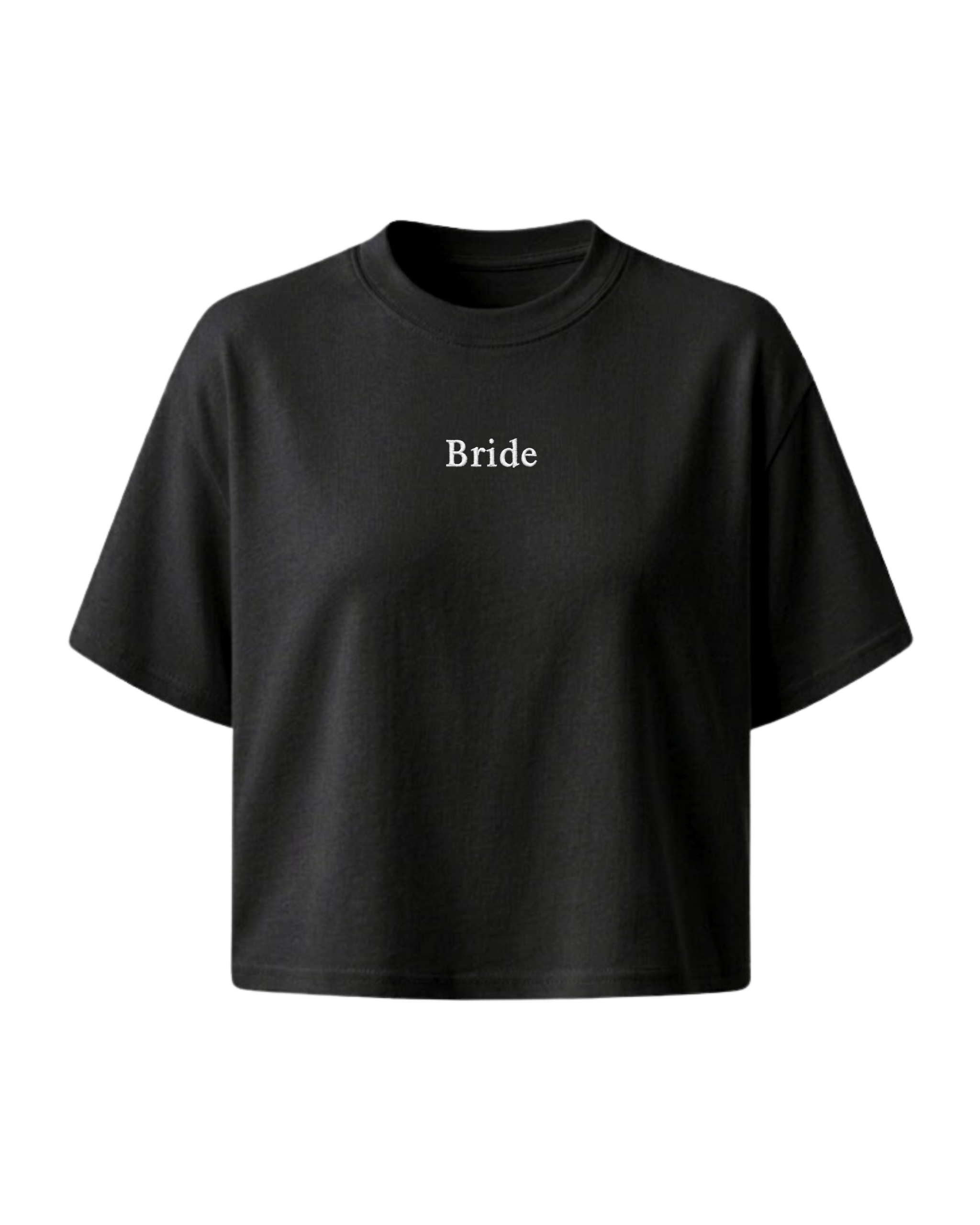 Black & White "Bride" Embroidered T-Shirt